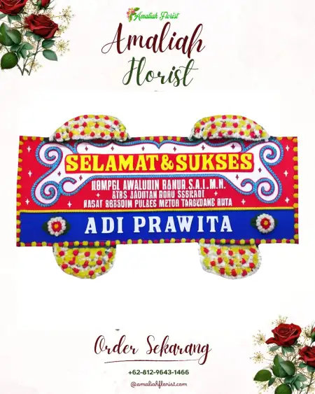 Papan Bunga Ucapan Selamat Sajad