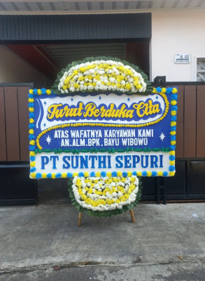 Papan Bunga Duka di Sajad